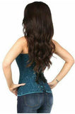 Daisy Corsets Lavish Dark Teal Lace Overbust Corset w/Zipper - Daisy Corsets - Flyclothing LLC