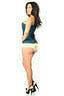 Daisy Corsets Lavish Dark Teal Lace Overbust Corset w/Zipper - Daisy Corsets