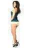 Daisy Corsets Lavish Dark Teal Lace Overbust Corset w/Zipper - Daisy Corsets - Flyclothing LLC