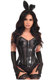 Daisy Corsets Lavish 4 PC Clear Black Bunny Corset Costume - Daisy Corsets