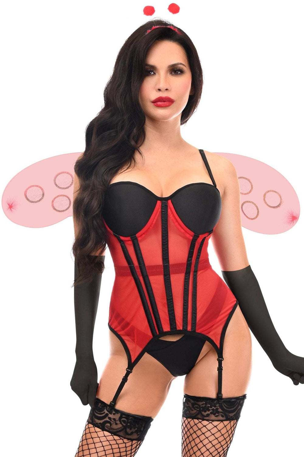 Daisy Corsets Lavish 4 PC Sexy Ladybug Lingerie Costume - Daisy Corsets - Flyclothing LLC