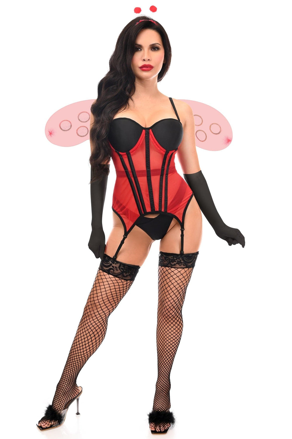 Daisy Corsets Lavish 4 PC Sexy Ladybug Lingerie Costume - Daisy Corsets