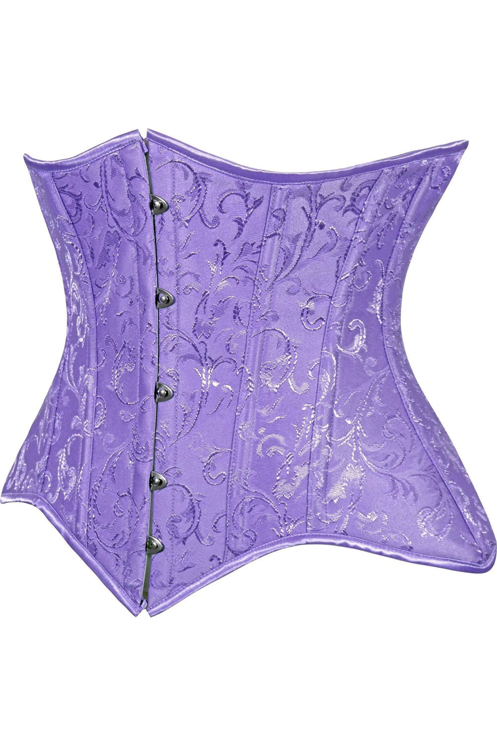 Daisy Corsets Lavish Lt Purple Brocade Waist Cincher Under Bust Corset w/Front Busk Closure - Daisy Corsets - Flyclothing LLC