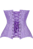 Daisy Corsets Lavish Lt Purple Brocade Waist Cincher Under Bust Corset w/Front Busk Closure