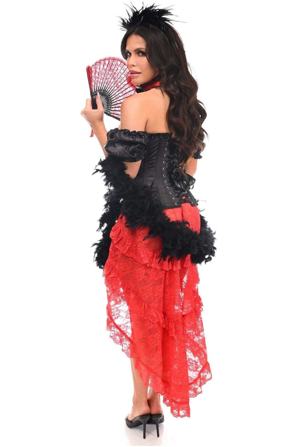 Daisy Corsets Lavish 6 PC Saloon Girl Corset Costume - Daisy Corsets - Flyclothing LLC