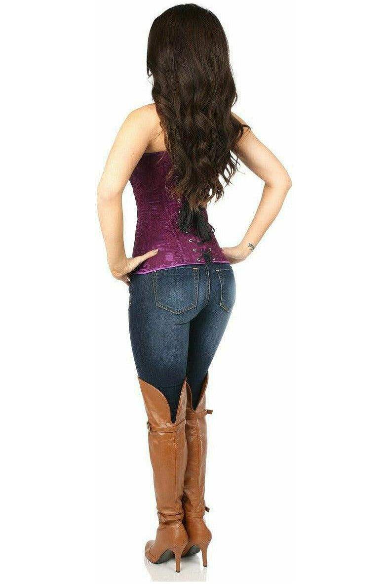 Daisy Corsets Lavish Magenta Lace Overbust Corset w/Zipper - Daisy Corsets - Flyclothing LLC