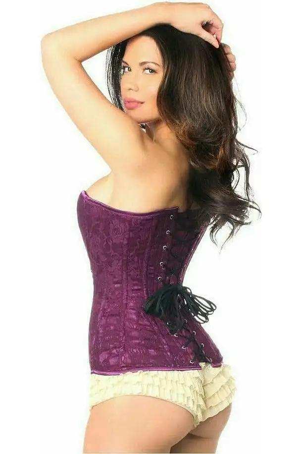 Daisy Corsets Lavish Magenta Lace Overbust Corset w/Zipper - Daisy Corsets - Flyclothing LLC