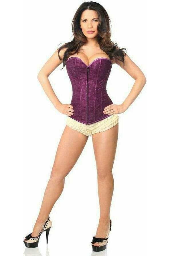 Daisy Corsets Lavish Magenta Lace Overbust Corset w/Zipper - Daisy Corsets - Flyclothing LLC