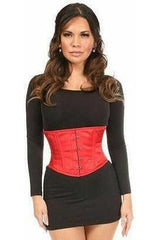 Daisy Corsets Lavish Red Satin Mini Cincher - Daisy Corsets