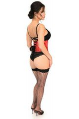Daisy Corsets Lavish Red Satin Mini Cincher - Daisy Corsets - Flyclothing LLC