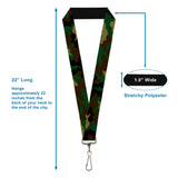 Lanyard - 1.0" - Camo Olive
