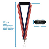 Lanyard - 1.0" - American Flag Stripe - Buckle-Down - Flyclothing LLC