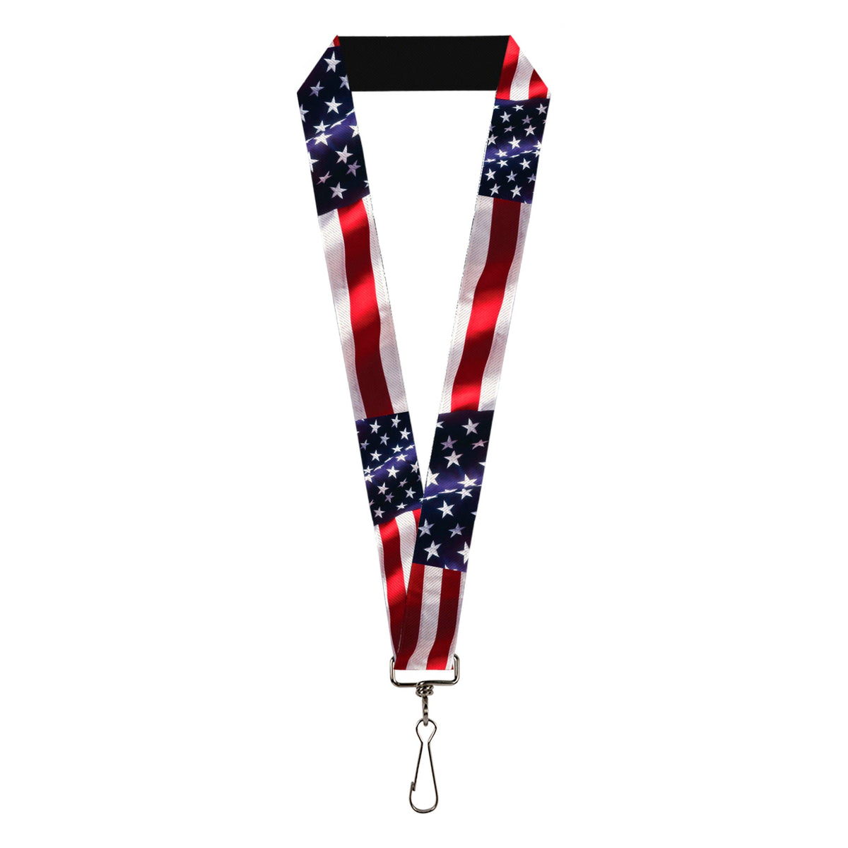 Lanyard - 1.0" - American Flag Vivid CLOSE-UP