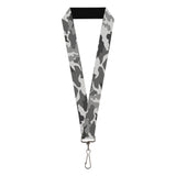 Lanyard - 1.0" - Camo White