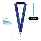 Lanyard - 1.0" - Camo Blue - Buckle-Down - Flyclothing LLC