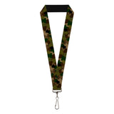 Lanyard - 1.0" - Leaf Camo Browns Greens Black - Buckle-Down - Flyclothing LLC
