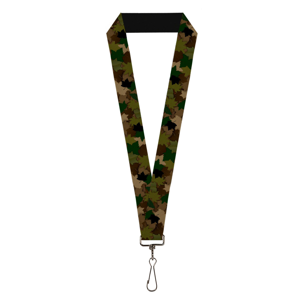 Lanyard - 1.0" - Leaf Camo Browns Greens Black - Buckle-Down - Flyclothing LLC