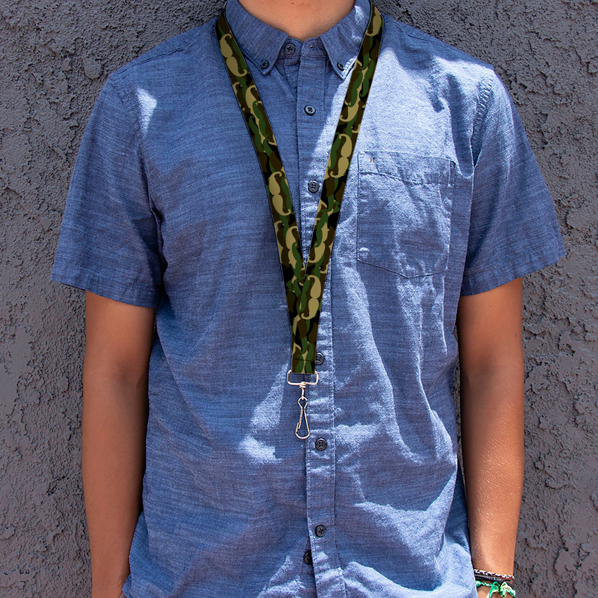 Lanyard - 1.0" - Camo'stache