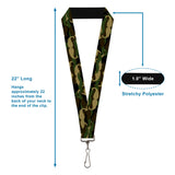 Lanyard - 1.0" - Camo'stache