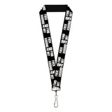 Lanyard - 1.0" - FAFO FUCK AROUND AND FIND OUT Bold Black White - Buckle-Down - Flyclothing LLC