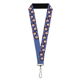 Lanyard - 1.0" - The Apothecary Diaries Chibi Jinshi Flip Pose Blue