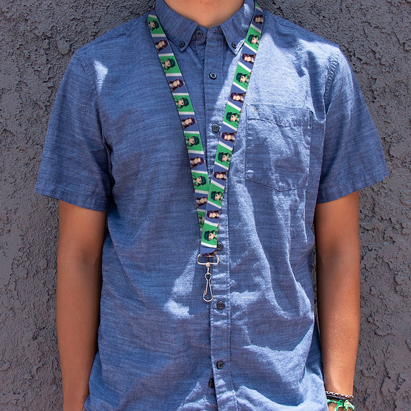 Lanyard - 1.0" - The Apothecary Diaries Jinshi and Maomao Pose Blocks White/Blue/Green