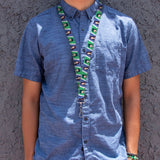 Lanyard - 1.0" - The Apothecary Diaries Jinshi and Maomao Pose Blocks White/Blue/Green