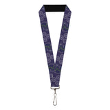 Lanyard - 1.0" - BOWTRUCKLE PICKETT Pose Icons Purples Blues White - Buckle-Down - Flyclothing LLC