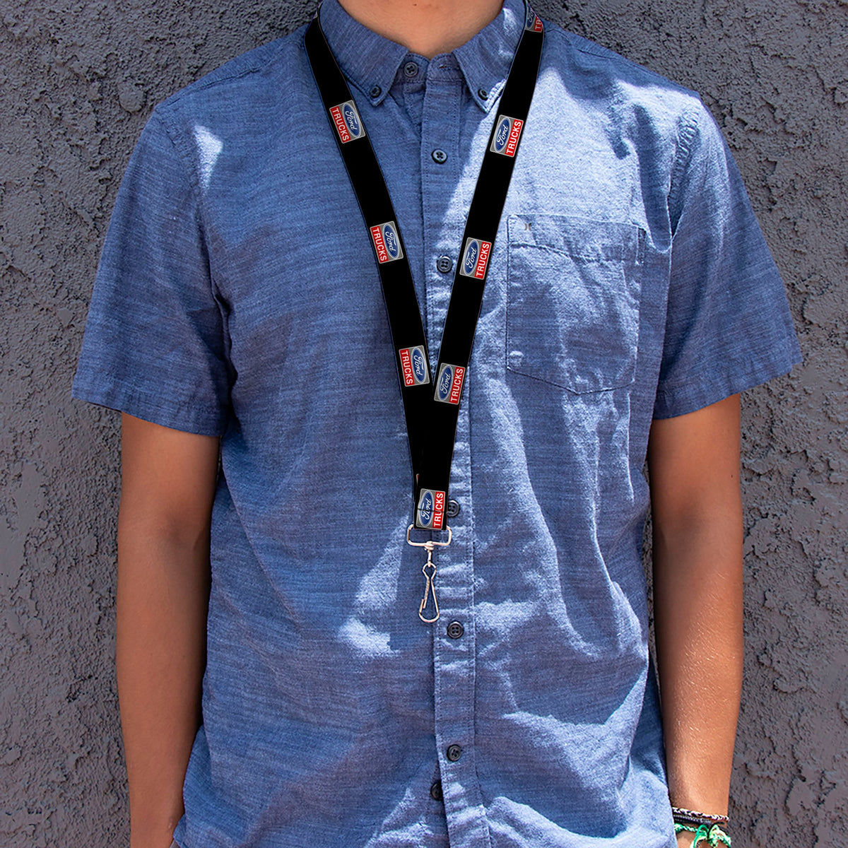 Lanyard - 1.0" - Ford Trucks Logo REPEAT