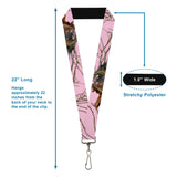 Lanyard - 1.0" - Mossy Oak Country Roots Camo Baby Pink