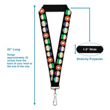 Lanyard - 1.0" - South Park Boys Face Repeat Black - Buckle-Down - Flyclothing LLC