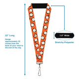 Lanyard - 1.0" - South Park Kenny Expressions Stacked Orange - Buckle-Down - Flyclothing LLC