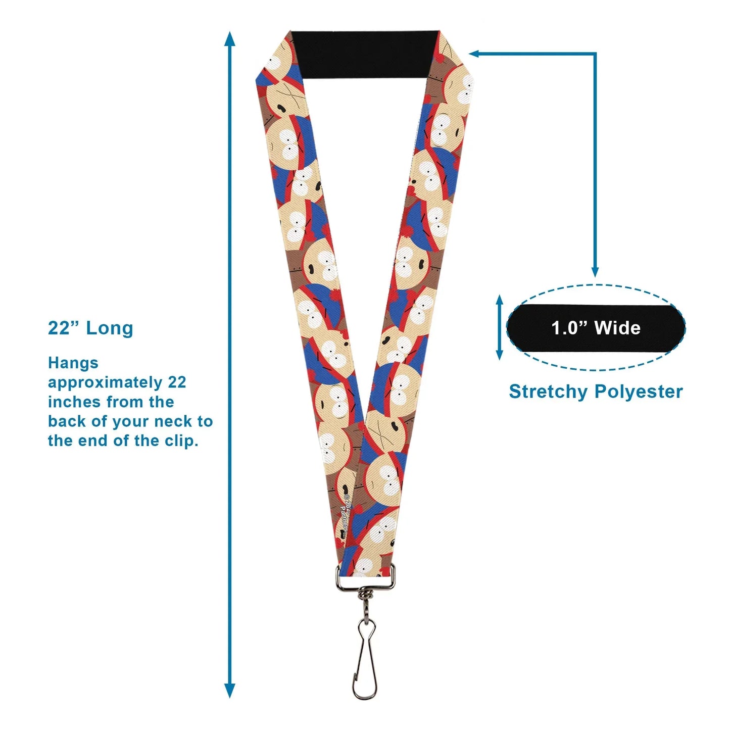 Lanyard - 1.0" - South Park Stan Expressions Stacked - Buckle-Down - Flyclothing LLC