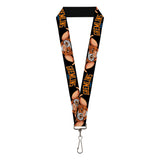 Lanyard - 1.0" - GREMLINS 1984 Gizmo Face Close-Up Black