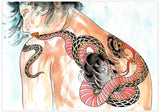 Black Market Art Company Lady Tattooed & Lady Namakubi Print