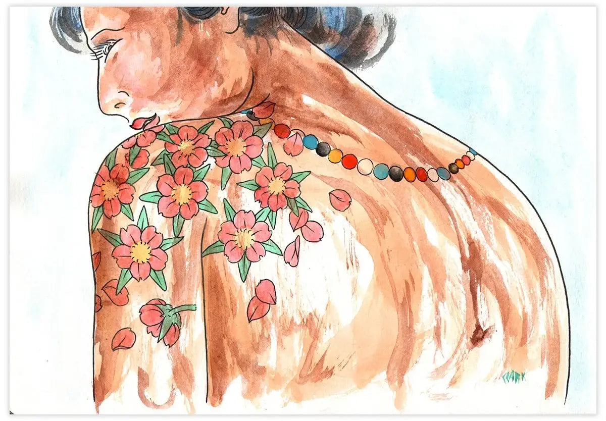 Black Market Art Company Lady Tattooed & Lady Sakura Print - Black Market Art Company - Flyclothing LLC