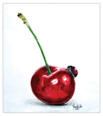 Black Market Art Company Ladybug And Cherry Print
