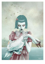 Black Market Art Company Lake Girl Print