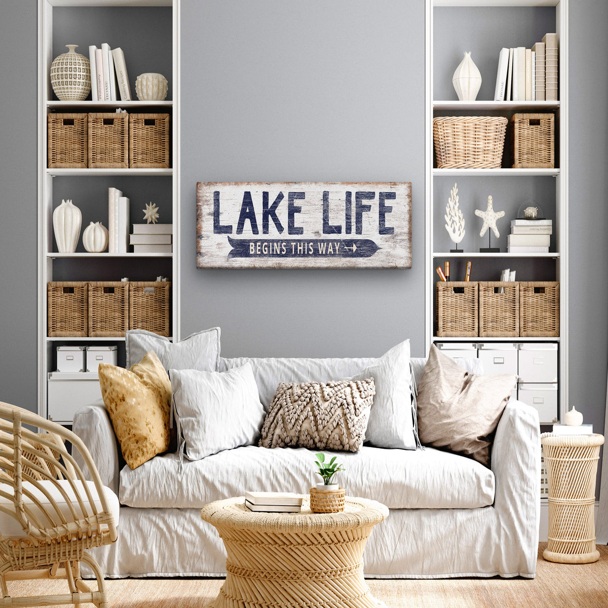 Personalized Lake Life Customizable Sign - Off The Square Designs - Flyclothing LLC