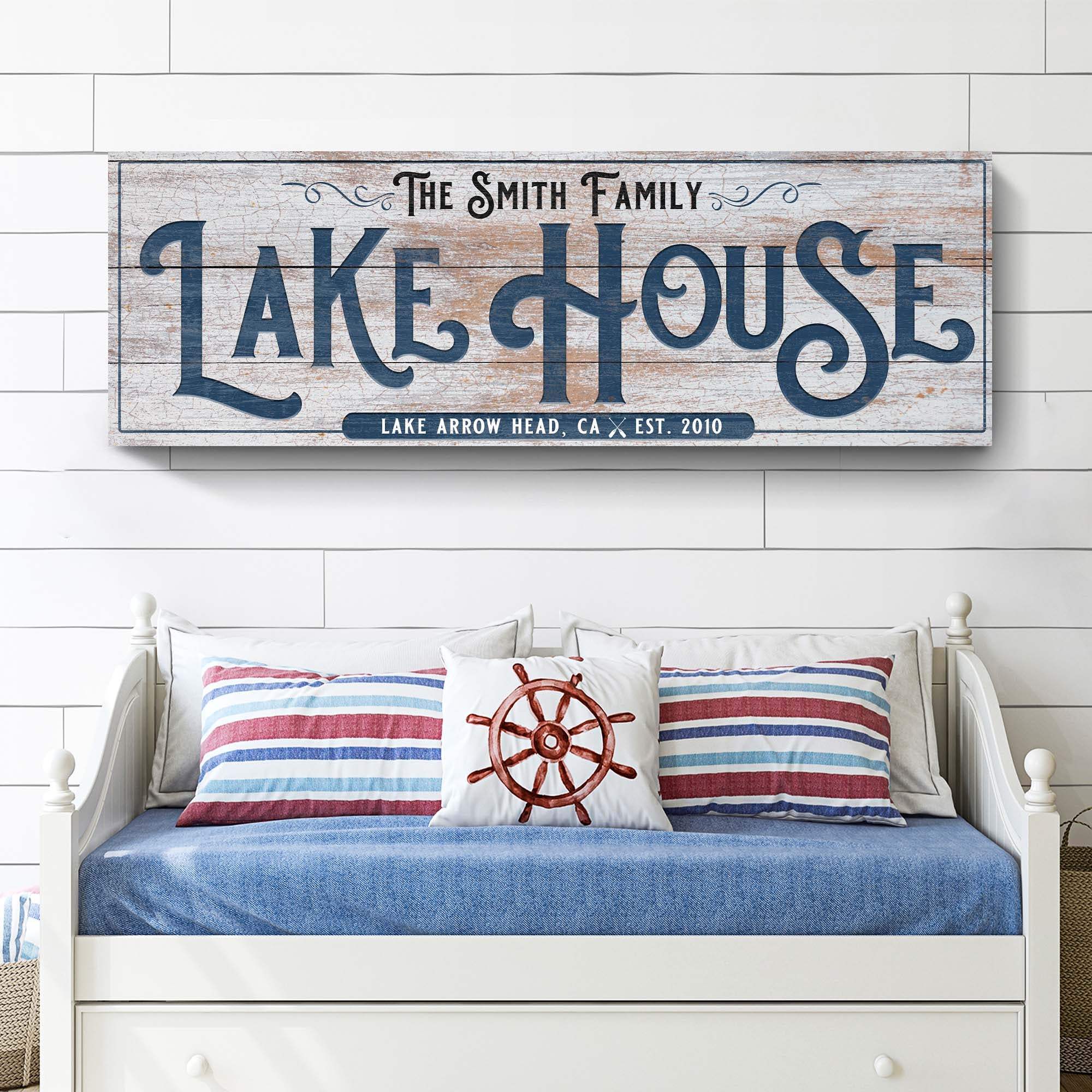 Personalized Lake House Sign III - Tailored Canvases - Flyclothing LLC