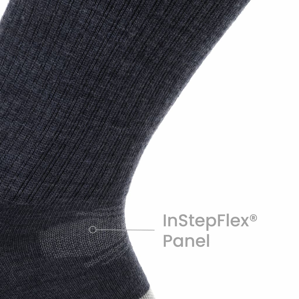 3 Pack Lake - Hike Crew Lightweight Merino Wool Sock - GRIP6 - Flyclothing LLC