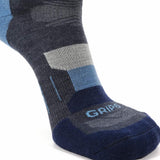 Lake - Hike Crew Lightweight Merino Wool Sock - GRIP6 - Flyclothing LLC