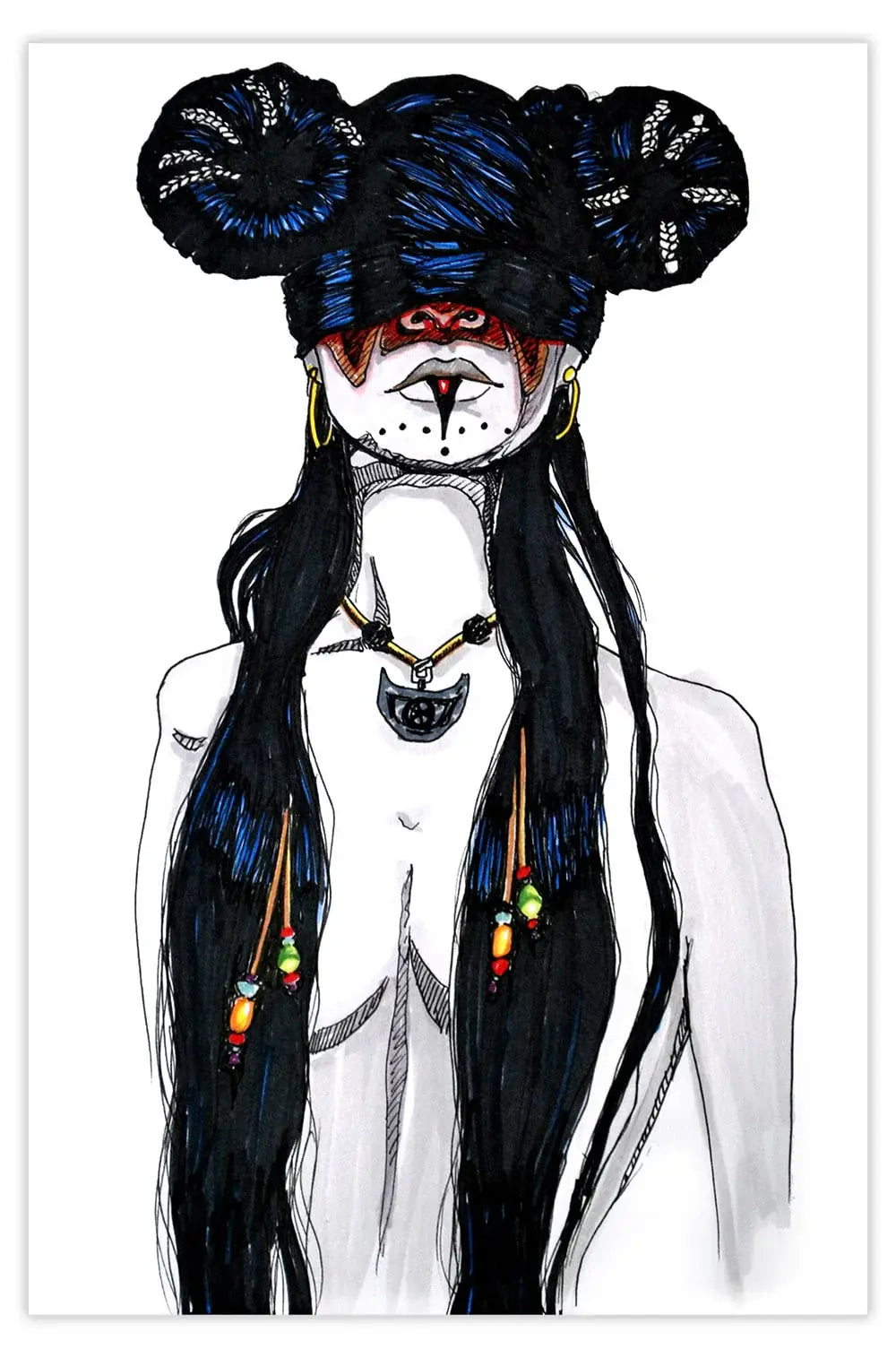 Black Market Art Company Lana Print - Black Market Art Company - Flyclothing LLC