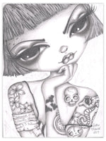Black Market Art Company Lara Print