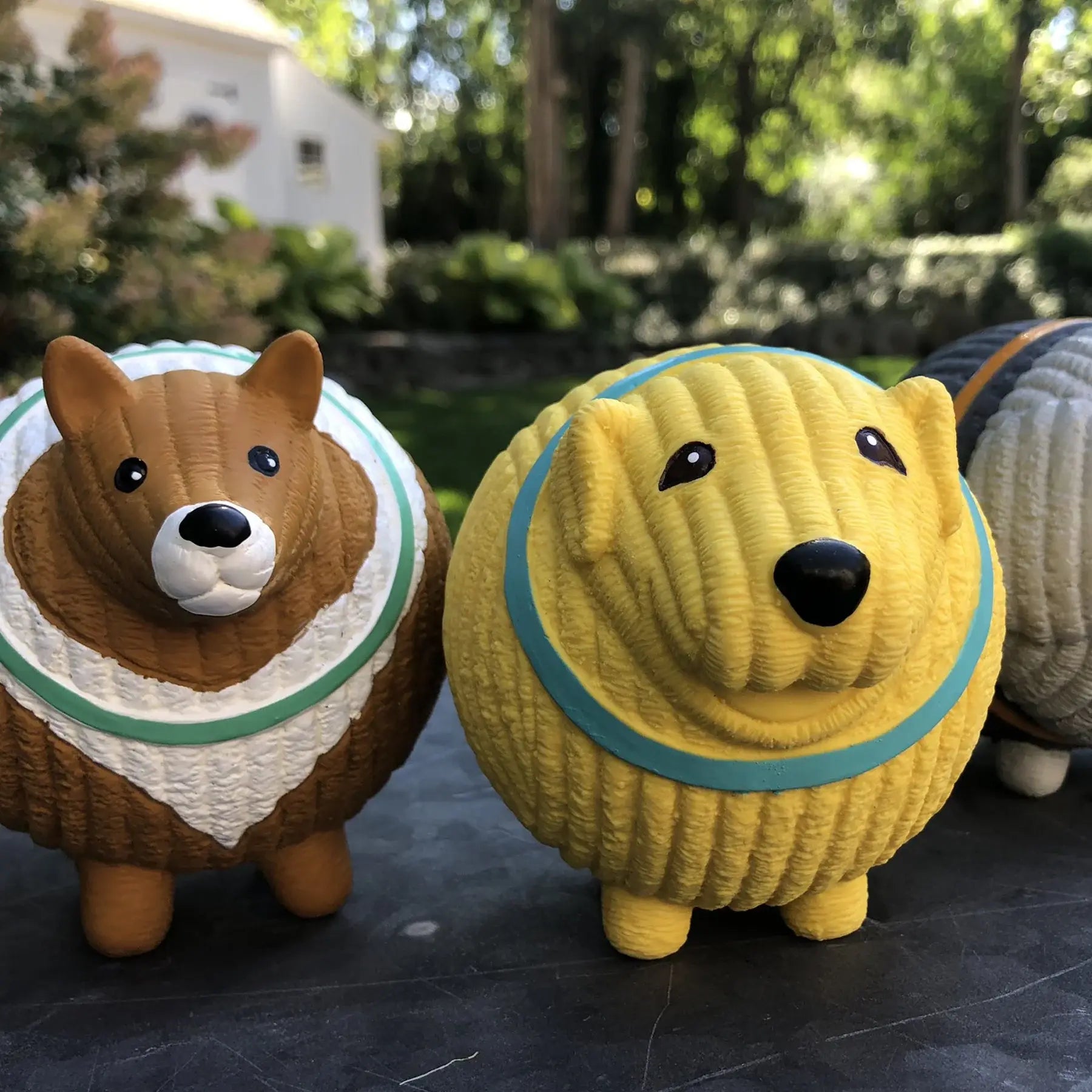 Assorted Ruff-Tex® HuggleMutt™ Latex Balls Dog Toys, 3 Pack, Large - HuggleHounds - Flyclothing LLC