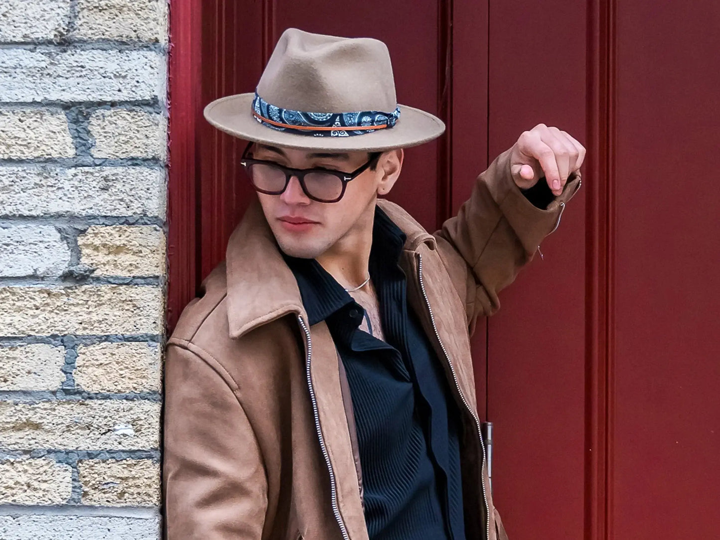 Casual Wool Felt Fedora Hat Lash - Bigalli Hats USA - Flyclothing LLC