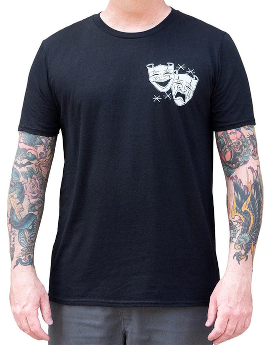 Dre Perales Laugh Now Cry Later Mens T-Shirt - Lowbrow Art Company