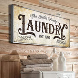 Family Laundry Sign II - Tailored Canvases - Flyclothing LLC