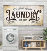 Family Laundry Sign II - Tailored Canvases - Flyclothing LLC