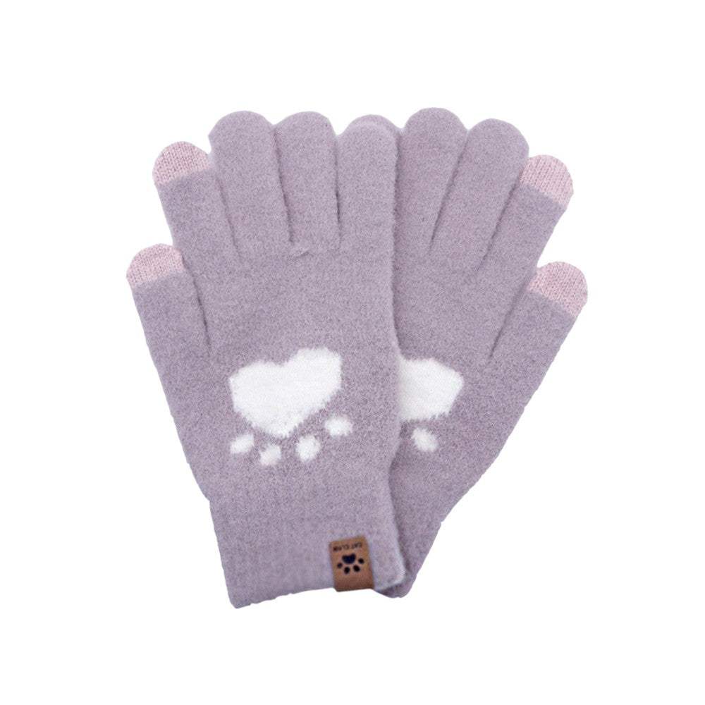 Cat Paw Pointed Smart Touch Gloves - Madeline Love - Flyclothing LLC